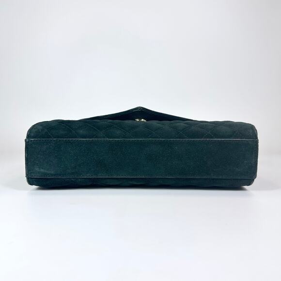 Saint Laurent Medium Suede Triquilt Envelope Shoulder Bag - Picture 7 of 13